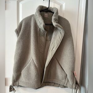 Free People Light Green Sherpa Vest